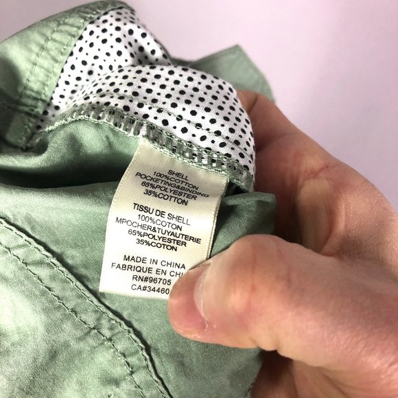 La Vie Rebecca Taylor Sage Green Tie Front Paperbag Waist Pants Size 27 - Picture 10 of 11